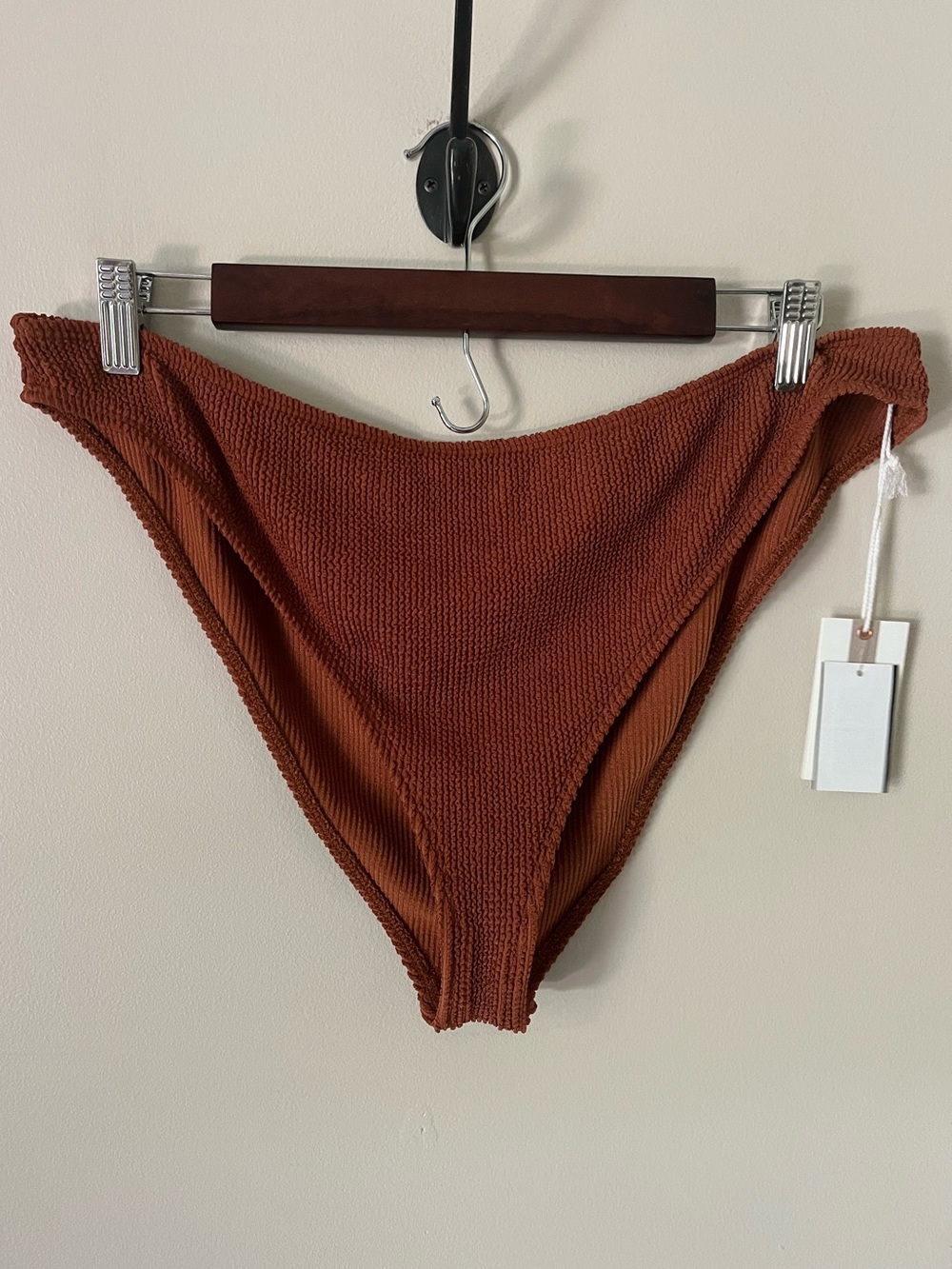 Good American Always Fits Better Cheeky Bikini Bottoms Brown Size 5/6 2X/3X NWT